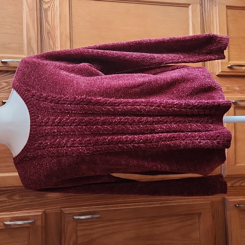 Sonoma Burgundy Sweater Medium NWT